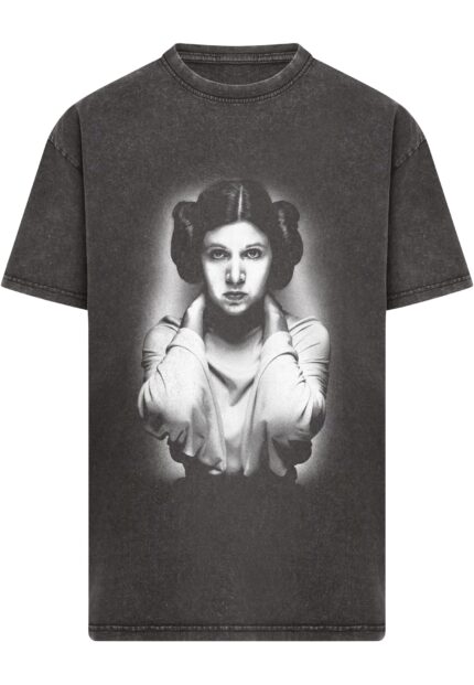 Star Wars Princess Leia Picture Acid Wash Heavy Oversize Tee